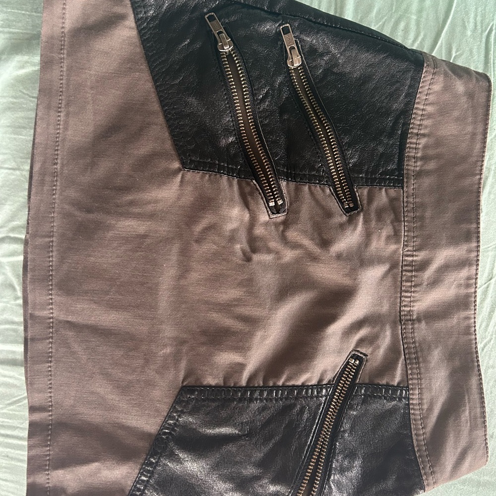 Divided by H&M faux leather mini skirt